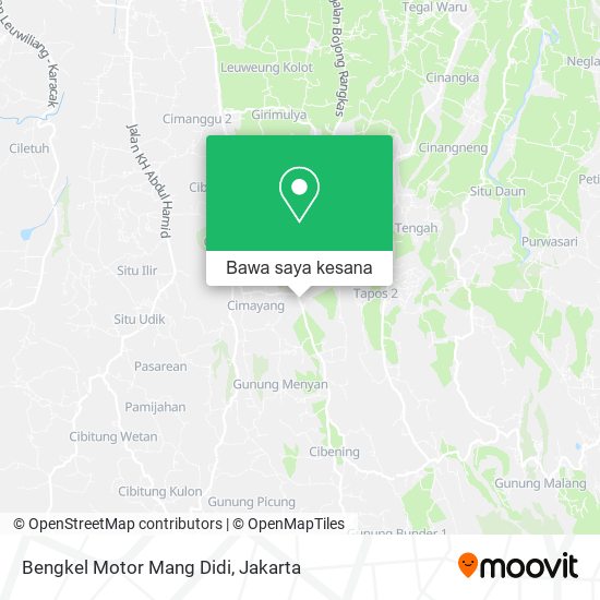 Peta Bengkel Motor Mang Didi