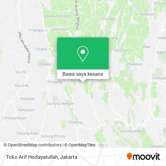 Peta Toko Arif Hodayatullah