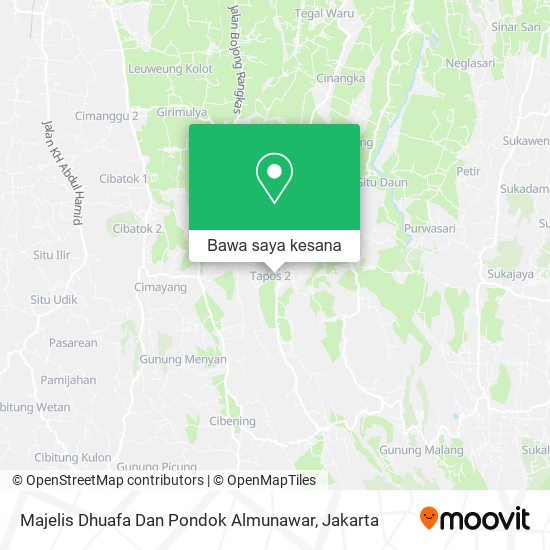 Peta Majelis Dhuafa Dan Pondok Almunawar