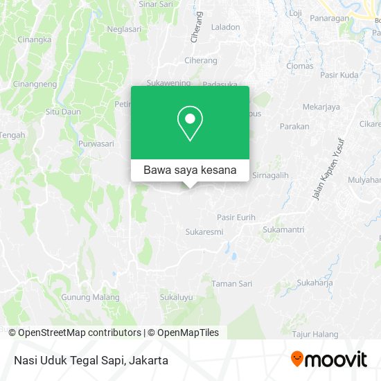 Peta Nasi Uduk Tegal Sapi