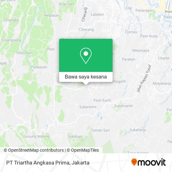 Peta PT Triartha Angkasa Prima