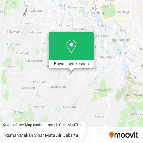 Peta Rumah Makan Sinar Mata Air