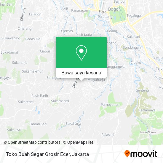 Peta Toko Buah Segar Grosir Ecer