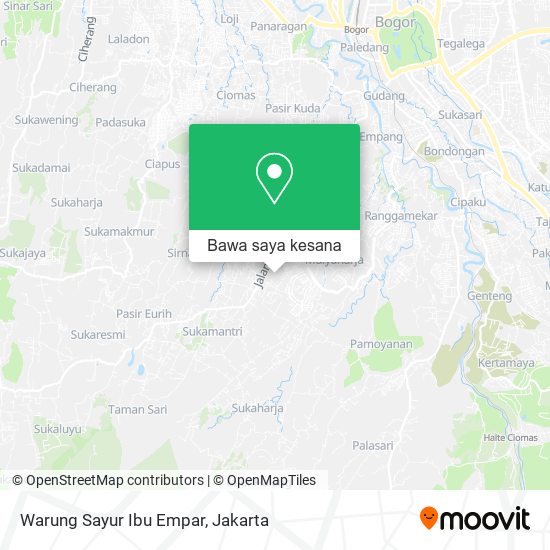 Peta Warung Sayur Ibu Empar