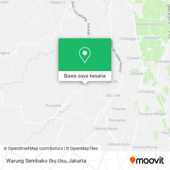 Peta Warung Sembako Ibu Usu