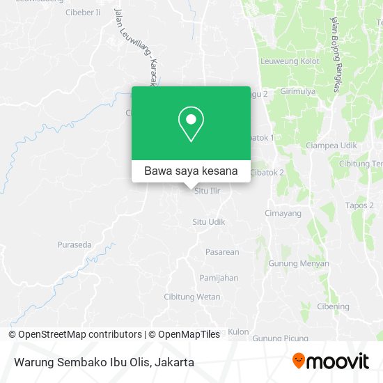 Peta Warung Sembako Ibu Olis