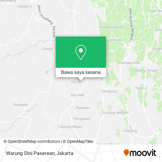 Peta Warung Dini Paserean