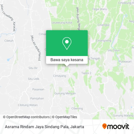 Peta Asrama Rindam Jaya Sindang Pala