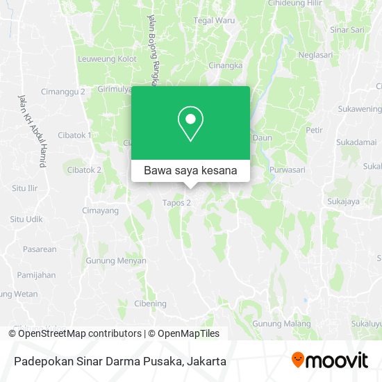 Peta Padepokan Sinar Darma Pusaka