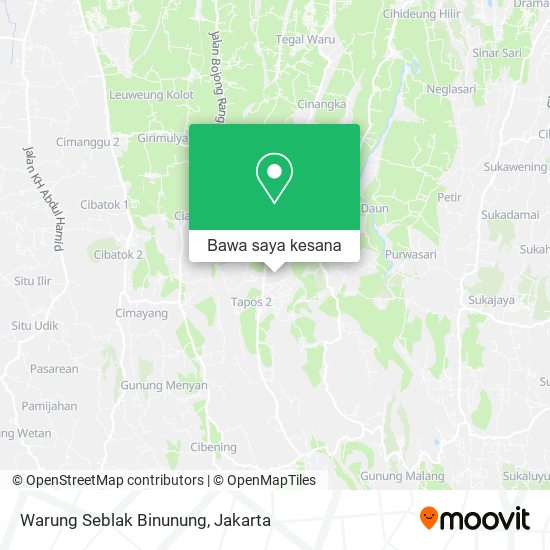 Peta Warung Seblak Binunung