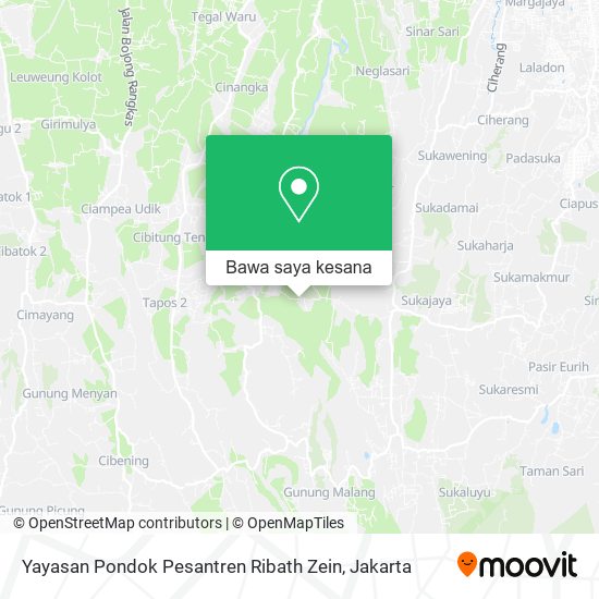 Peta Yayasan Pondok Pesantren Ribath Zein