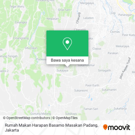Peta Rumah Makan Harapan Basamo Masakan Padang