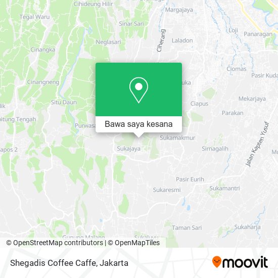 Peta Shegadis Coffee Caffe