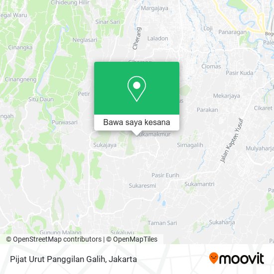 Peta Pijat Urut Panggilan Galih