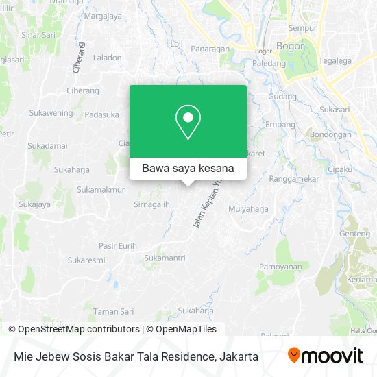 Peta Mie Jebew Sosis Bakar Tala Residence