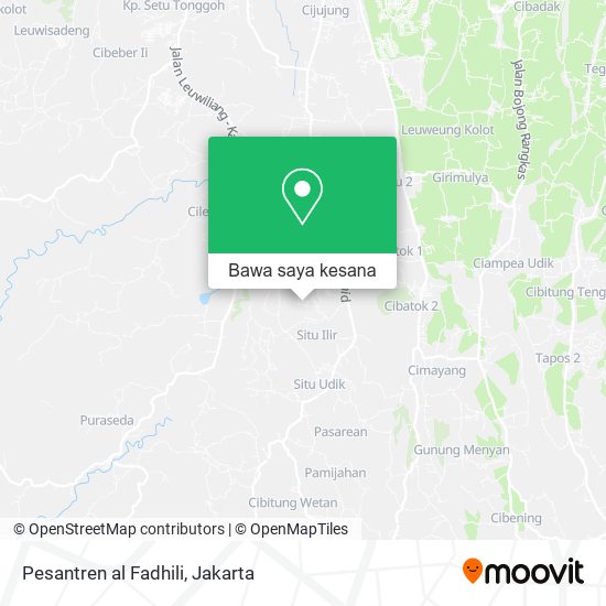 Peta Pesantren al Fadhili