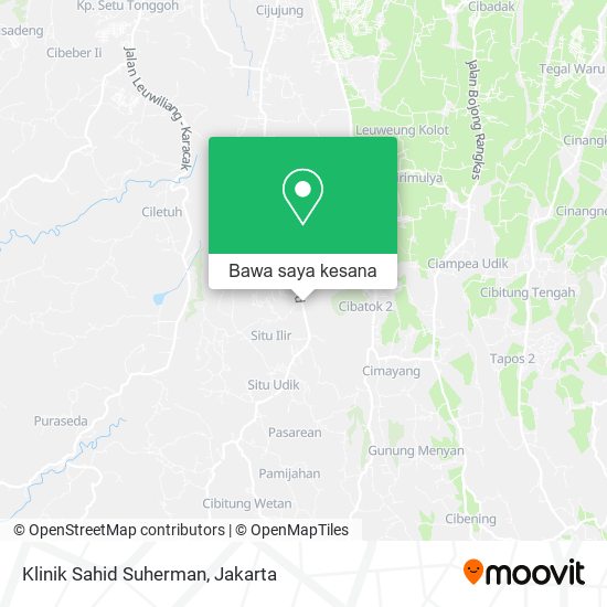 Peta Klinik Sahid Suherman