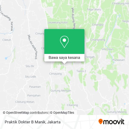 Peta Praktik Dokter B Manik
