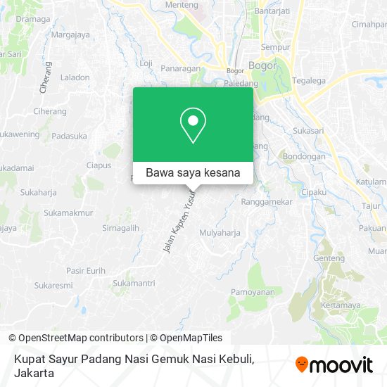 Peta Kupat Sayur Padang Nasi Gemuk Nasi Kebuli