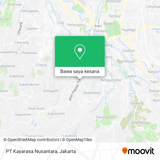 Peta PT Kayarasa Nusantara