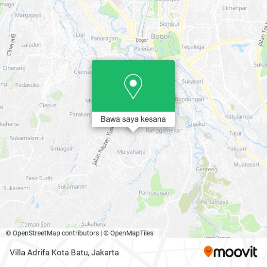 Peta Villa Adrifa Kota Batu