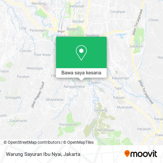 Peta Warung Sayuran Ibu Nyai