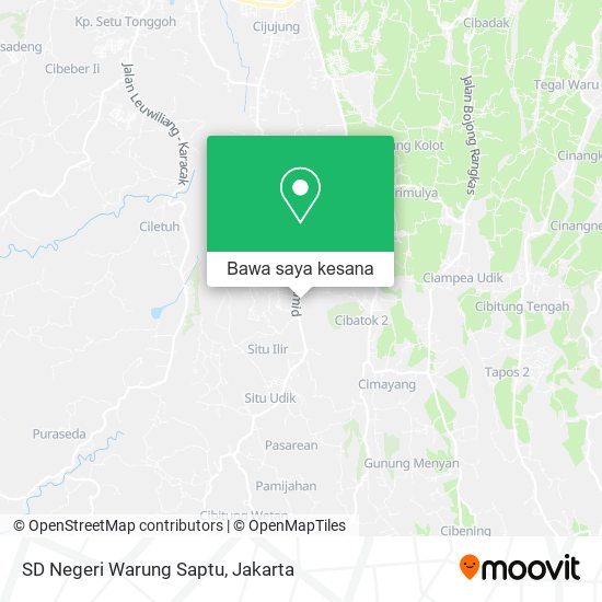 Peta SD Negeri Warung Saptu