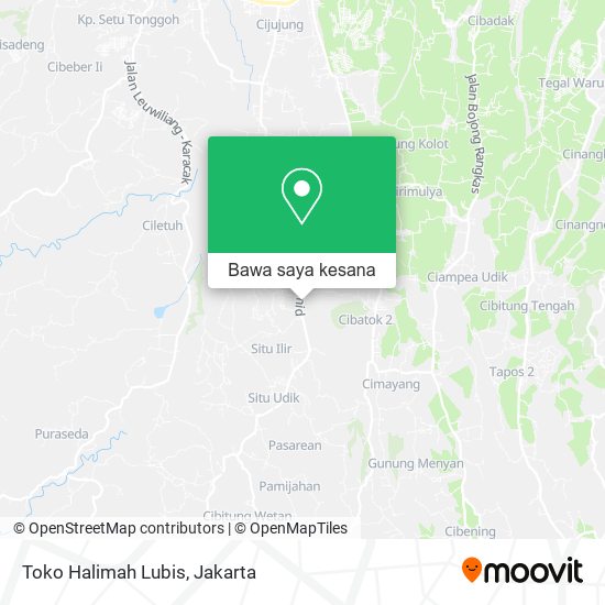 Peta Toko Halimah Lubis