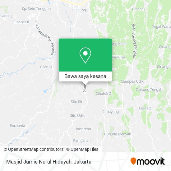 Peta Masjid Jamie Nurul Hidayah