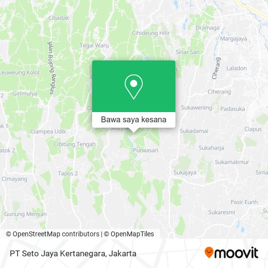 Peta PT Seto Jaya Kertanegara