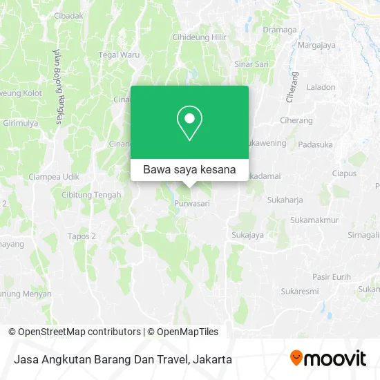 Peta Jasa Angkutan Barang Dan Travel
