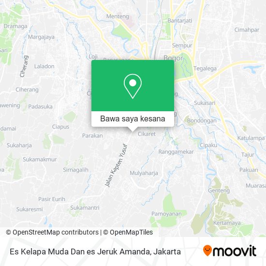 Peta Es Kelapa Muda Dan es Jeruk Amanda