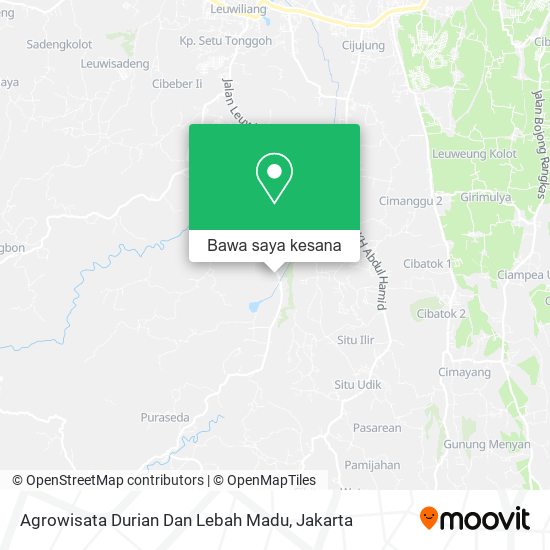 Peta Agrowisata Durian Dan Lebah Madu