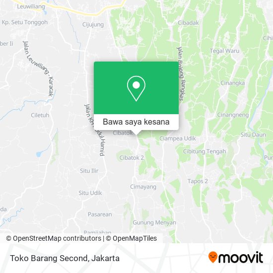 Peta Toko Barang Second