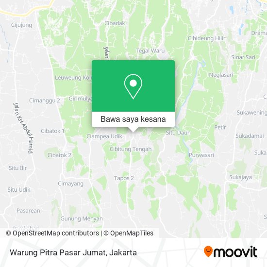 Peta Warung Pitra Pasar Jumat