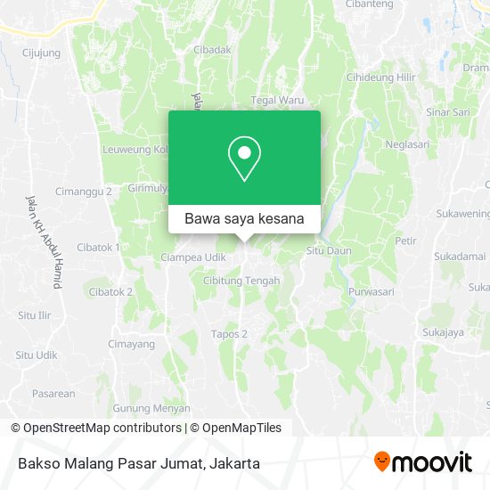 Peta Bakso Malang Pasar Jumat