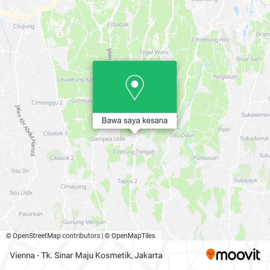 Peta Vienna - Tk. Sinar Maju Kosmetik