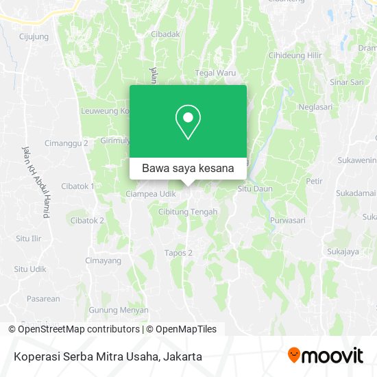 Peta Koperasi Serba Mitra Usaha