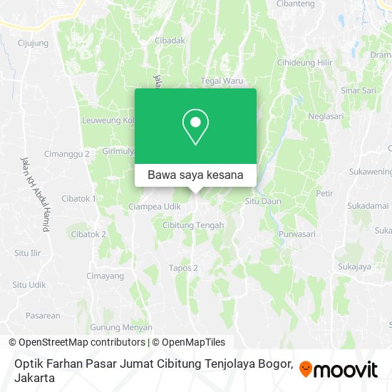 Peta Optik Farhan Pasar Jumat Cibitung Tenjolaya Bogor