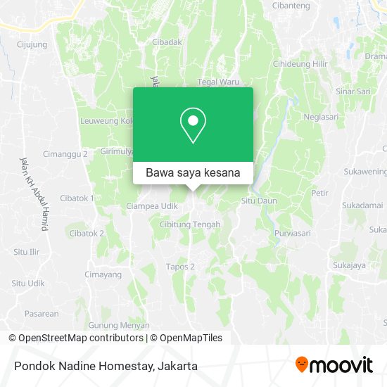 Peta Pondok Nadine Homestay