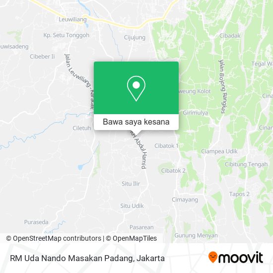 Peta RM Uda Nando Masakan Padang