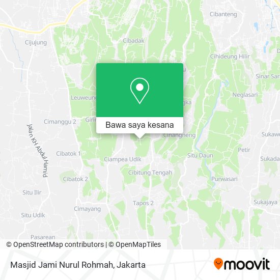 Peta Masjid Jami Nurul Rohmah