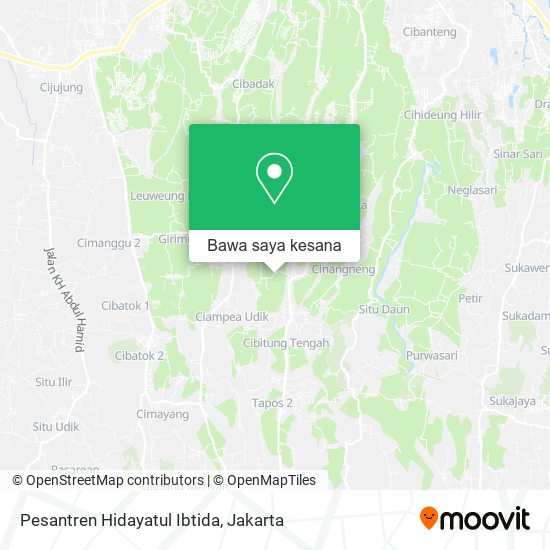 Peta Pesantren Hidayatul Ibtida
