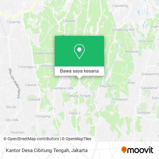 Peta Kantor Desa Cibitung Tengah