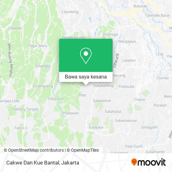 Peta Cakwe Dan Kue Bantal