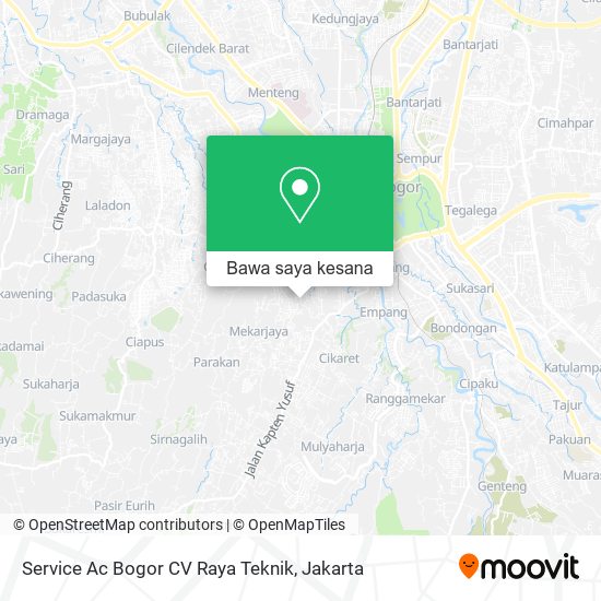 Peta Service Ac Bogor CV Raya Teknik
