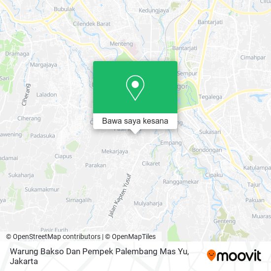 Peta Warung Bakso Dan Pempek Palembang Mas Yu