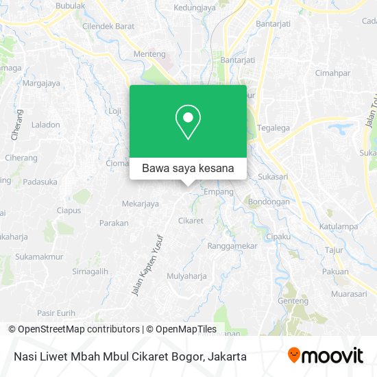 Peta Nasi Liwet Mbah Mbul Cikaret Bogor