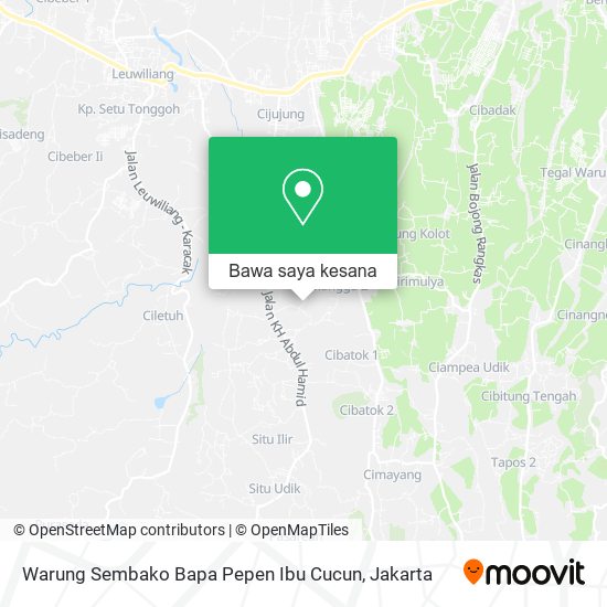 Peta Warung Sembako Bapa Pepen Ibu Cucun