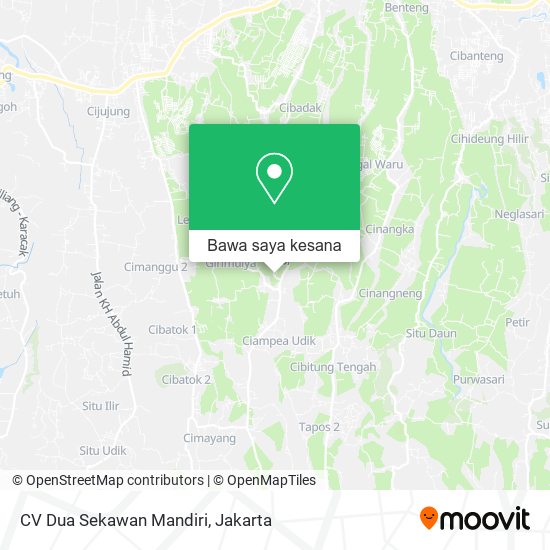 Peta CV Dua Sekawan Mandiri